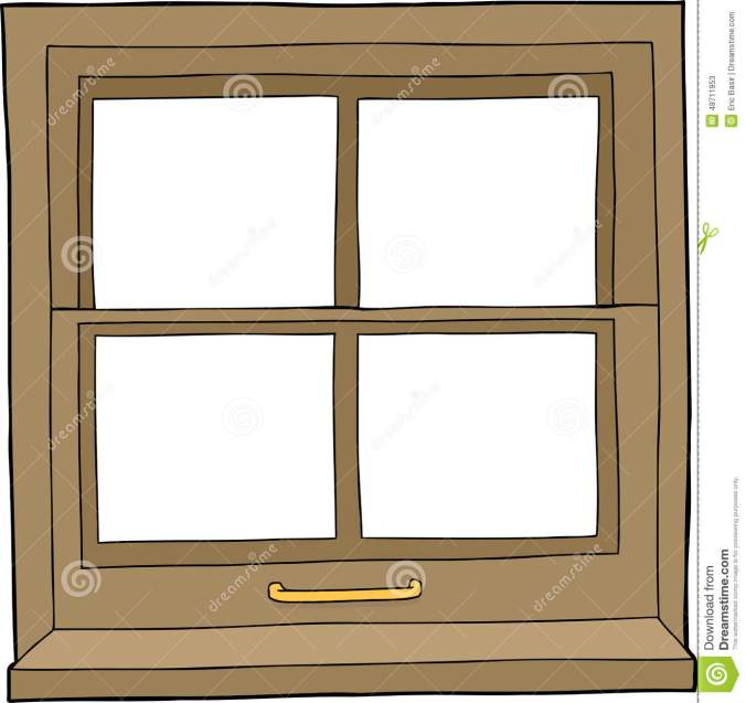 isolated-cartoon-window-hand-drawn-four-panes-48711953